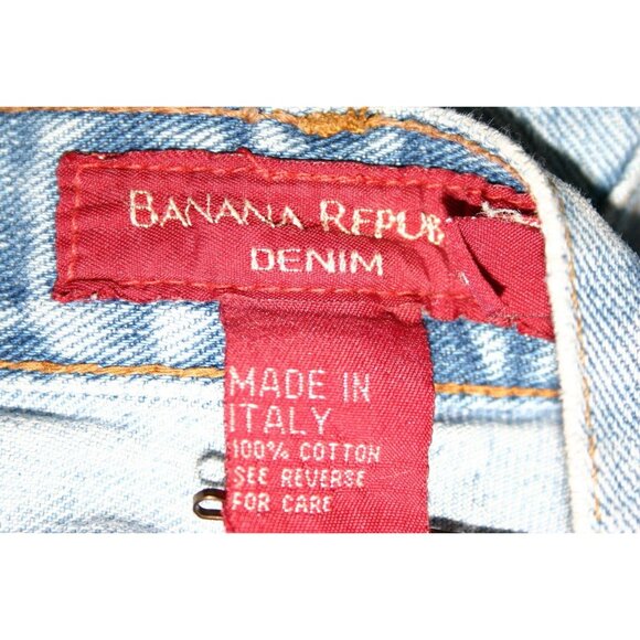 Banana Republic Womens Pants Jeans Blue Size 10 Button Zipper Closure Inseam 27 - Picture 12 of 12
